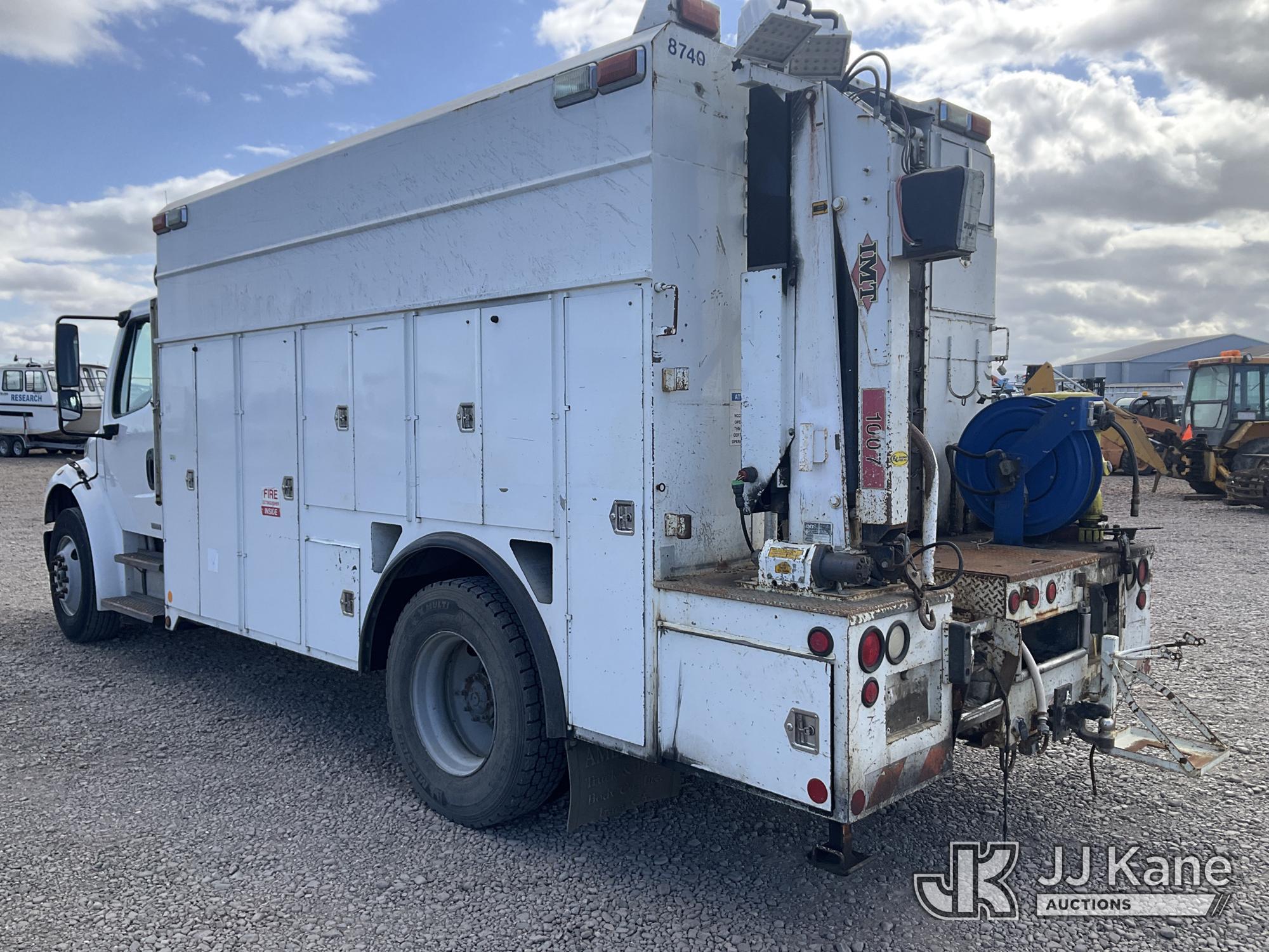 (Dixon, CA) 2006 Freightliner M2 106 Air Compressor/Enclosed Utility Truck Runs & Moves