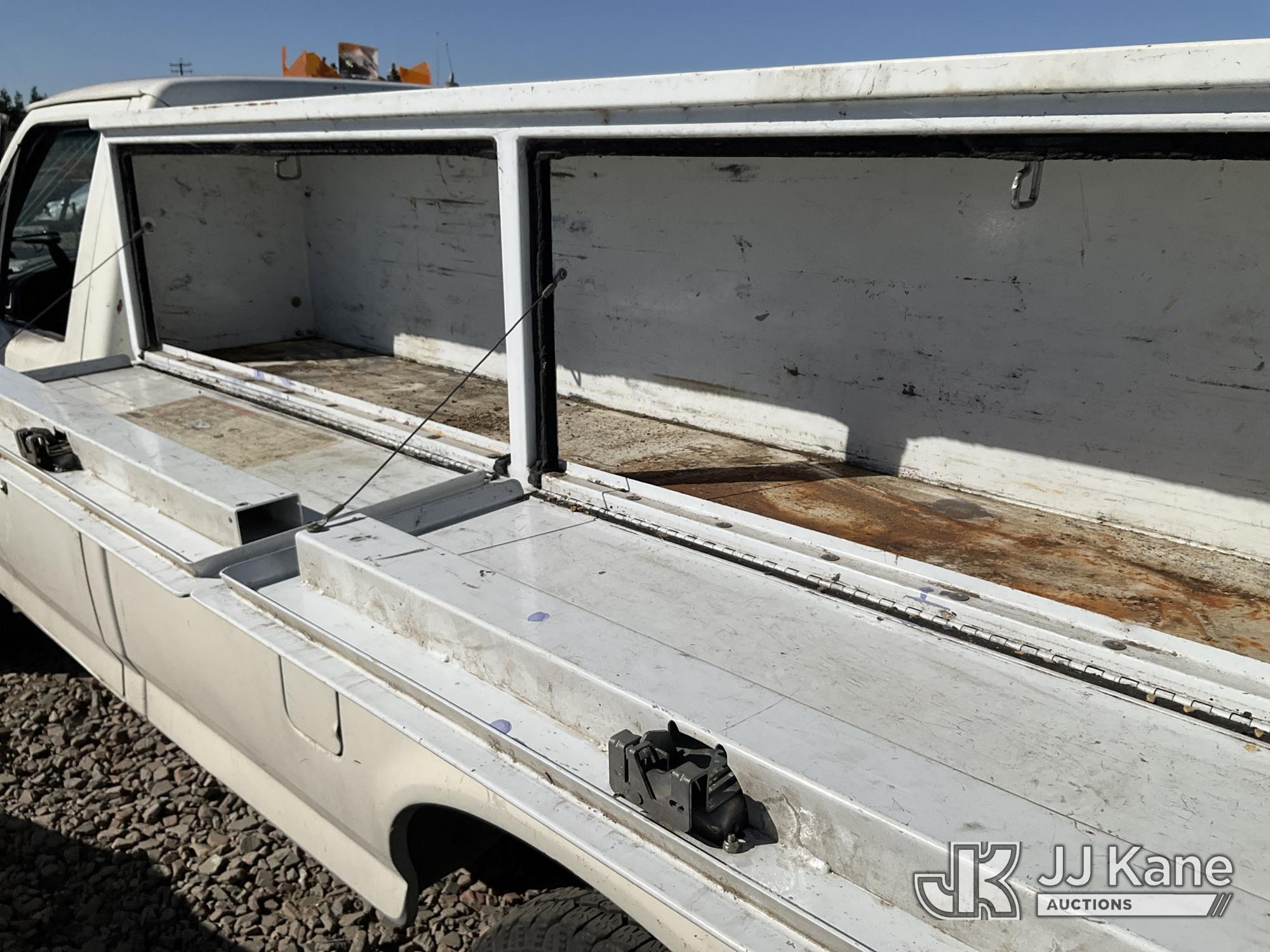 (Dixon, CA) 1993 Ford F250 Pickup Truck Not Running, Condition Unknown) (No Battery, Ignition Damage