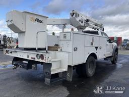 (Dixon, CA) Altec AT40G, Articulating & Telescopic Bucket Truck mounted behind cab on 2018 Ford F-55