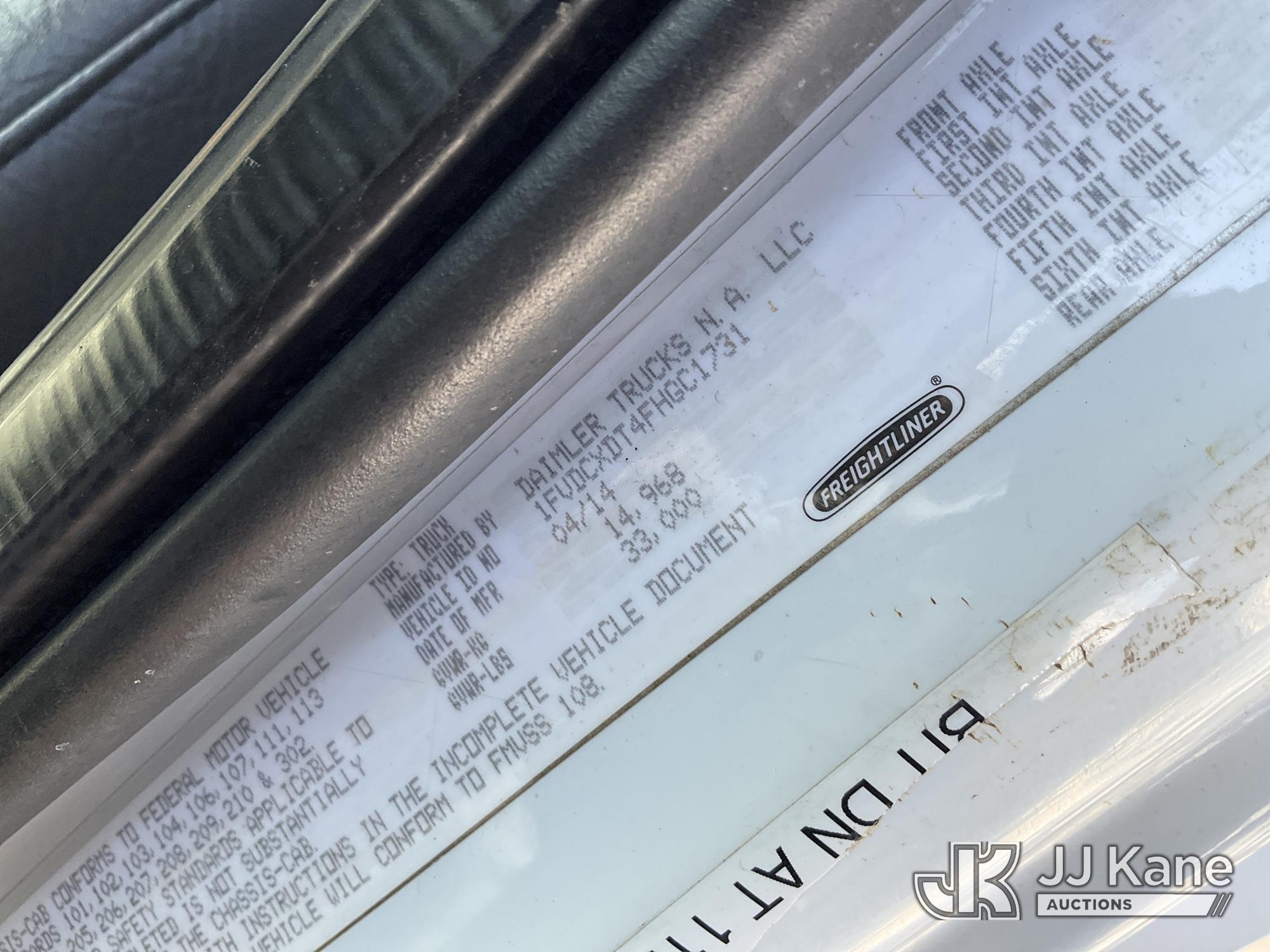 (Dixon, CA) Altec DC47-BTR, Digger Derrick rear mounted on 2015 Freightliner M2 106 4x4 Utility Truc