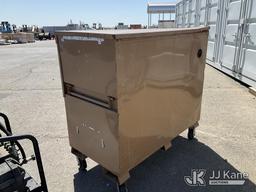 (Dixon, CA) KNAACK Storagemaster Chest Tool Box (Used)(Locked & No Key)(Backside Where It Folds Dama
