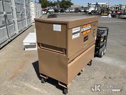 (Dixon, CA) KNAACK Storagemaster Chest Tool Box (Used)(Locked & No Key)(Backside Where It Folds Dama