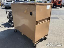 (Dixon, CA) KNAACK Storagemaster Chest Tool Box (Used)(Locked & No Key)(Backside Where It Folds Dama
