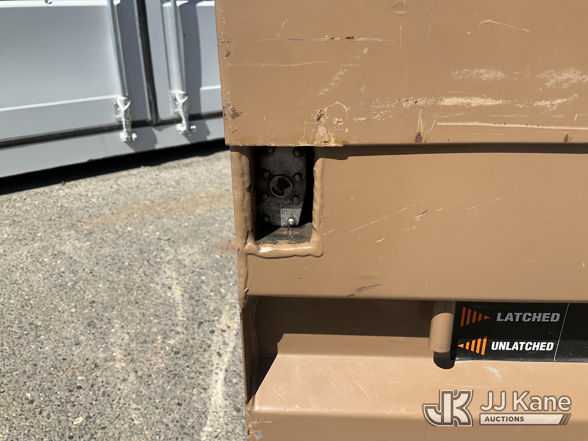 (Dixon, CA) KNAACK Storagemaster Chest Tool Box (Used)(Locked & No Key)(Backside Where It Folds Dama