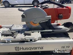 (Dixon, CA) Husqvarna TS70 Electric Tile Saw (Used) NOTE: This unit is being sold AS IS/WHERE IS via