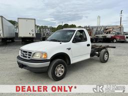 (China Grove, NC) 1999 Ford F-250 4X4 Cab & Chassis Runs & Moves) (ABS Light On, Brake Light On, Mis