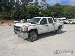 (Chester, VA) 2012 Chevrolet Silverado 2500HD 4x4 Crew-Cab Pickup Truck Runs & Moves) (Engine Tick,