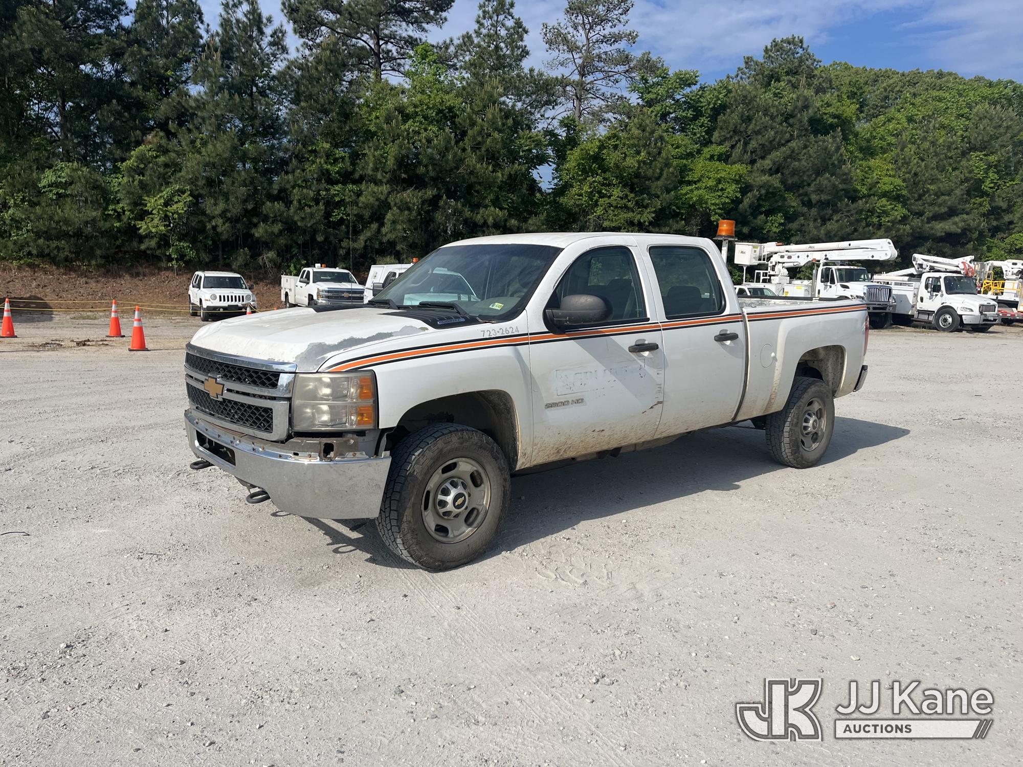 (Chester, VA) 2012 Chevrolet Silverado 2500HD 4x4 Crew-Cab Pickup Truck Runs & Moves) (Engine Tick,