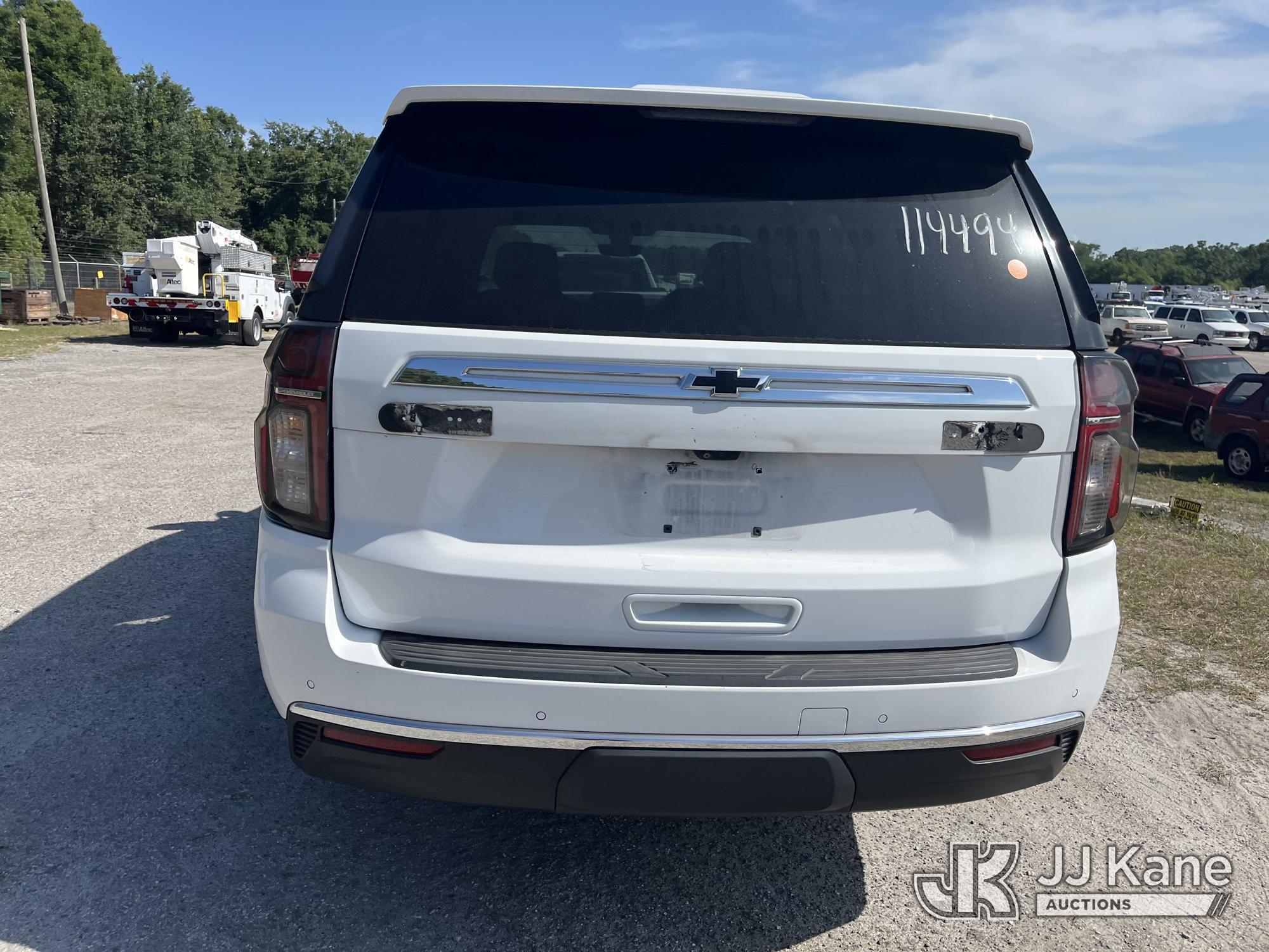 (Tampa, FL) 2021 Chevrolet Tahoe 4-Door Sport Utility Vehicle, Former Police Vehicle Hillsborough Co