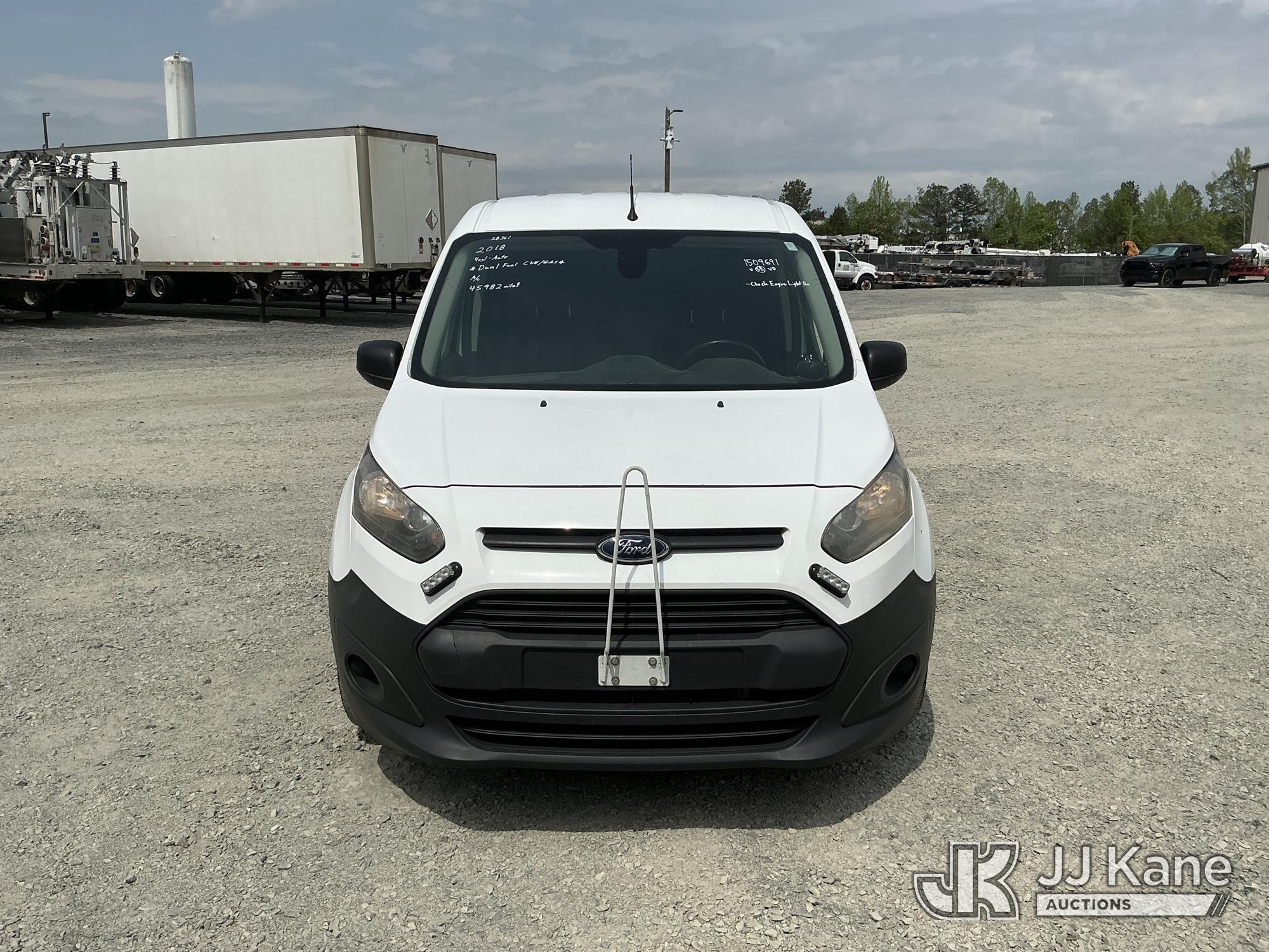 (China Grove, NC) 2018 Ford TRANSIT CONNECT Mini Cargo Van Runs & Moves) (Check Engine Light On, Pai