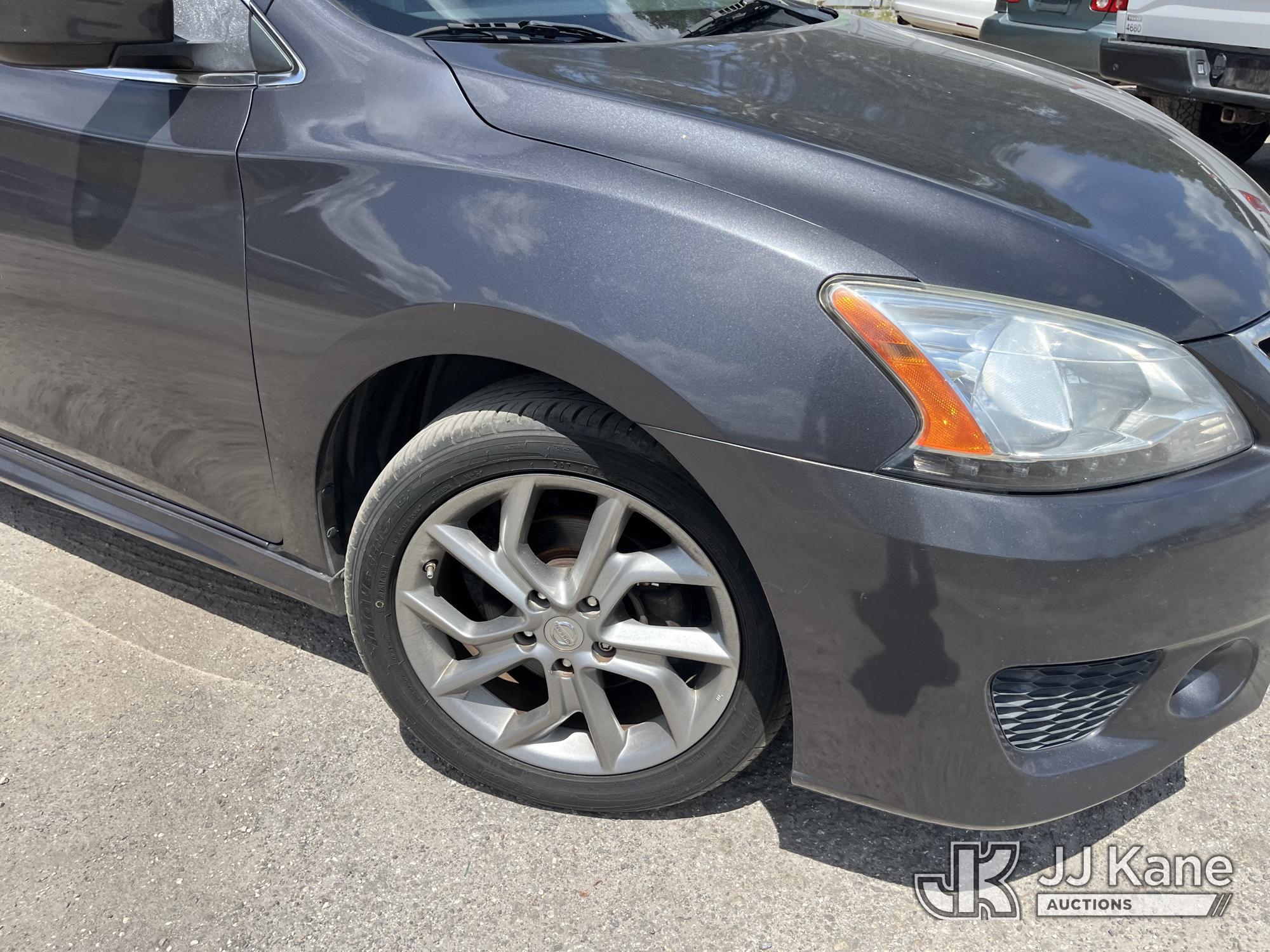 (Tampa, FL) 2013 Nissan Sentra 4-Door Sedan Runs & Moves) (Mold Smell Inside, Body Damage) (FL Resid