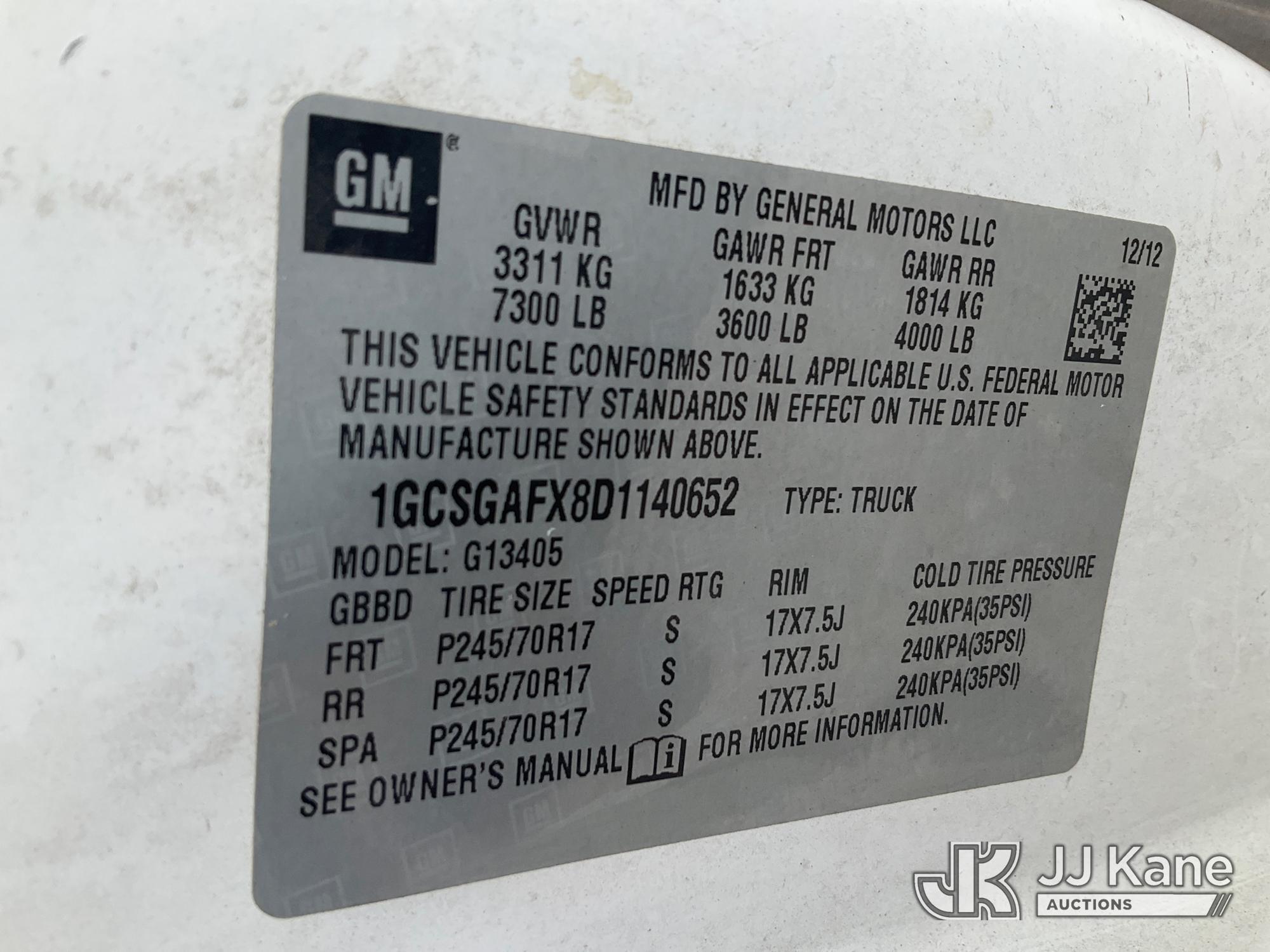 (Verona, KY) 2013 Chevrolet Express G1500 Cargo Van Runs & Moves) (Rust Damage