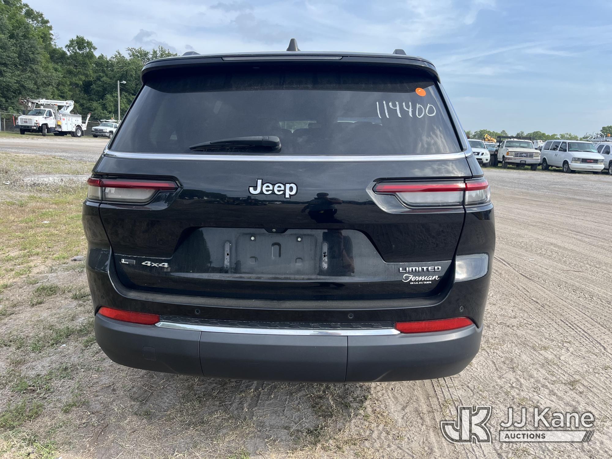 (Tampa, FL) 2021 Jeep Grand Cherokee 4x4 4-Door Sport Utility Vehicle, Former Police Vehicle Hillsbo