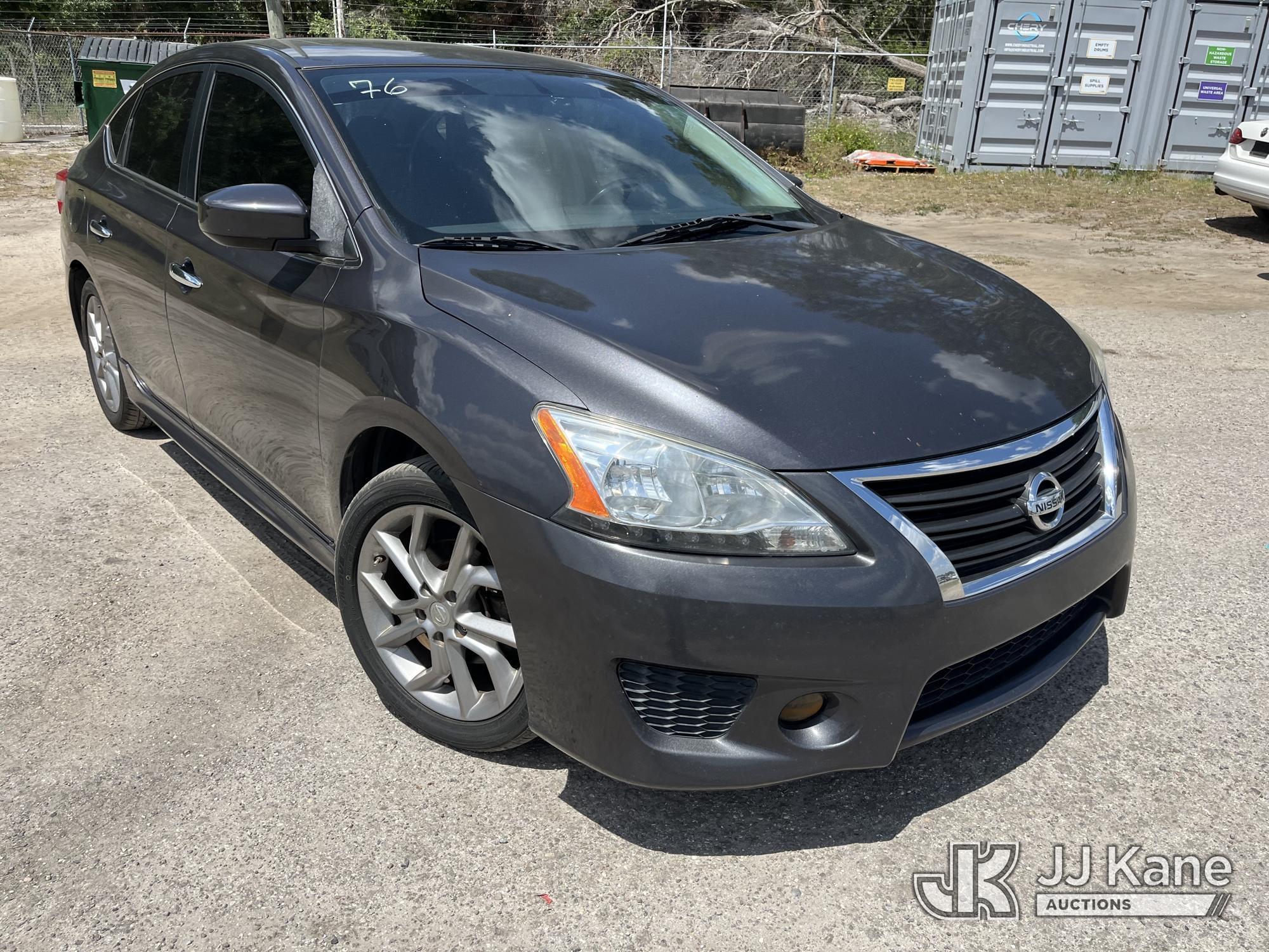 (Tampa, FL) 2013 Nissan Sentra 4-Door Sedan Runs & Moves) (Mold Smell Inside, Body Damage) (FL Resid