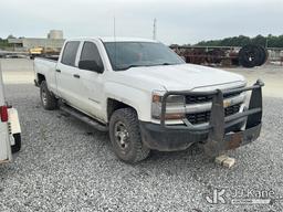 (Moncks Corner, SC) 2018 Chevrolet Silverado 1500 4x4 Crew-Cab Pickup Truck Not Running, Condition U