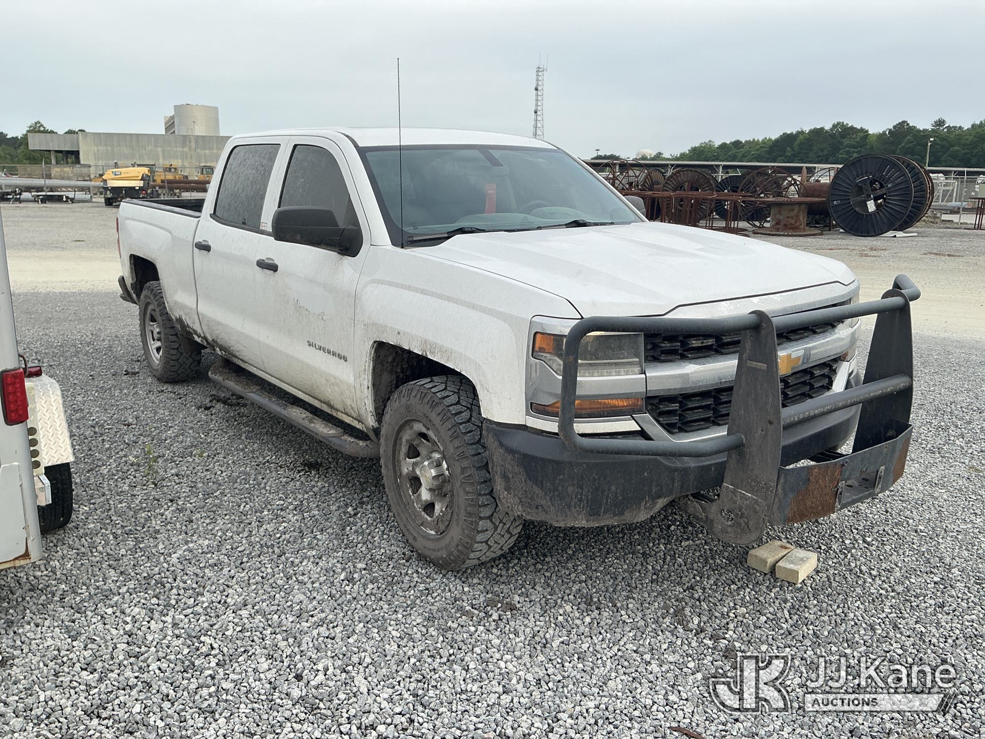 (Moncks Corner, SC) 2018 Chevrolet Silverado 1500 4x4 Crew-Cab Pickup Truck Not Running, Condition U
