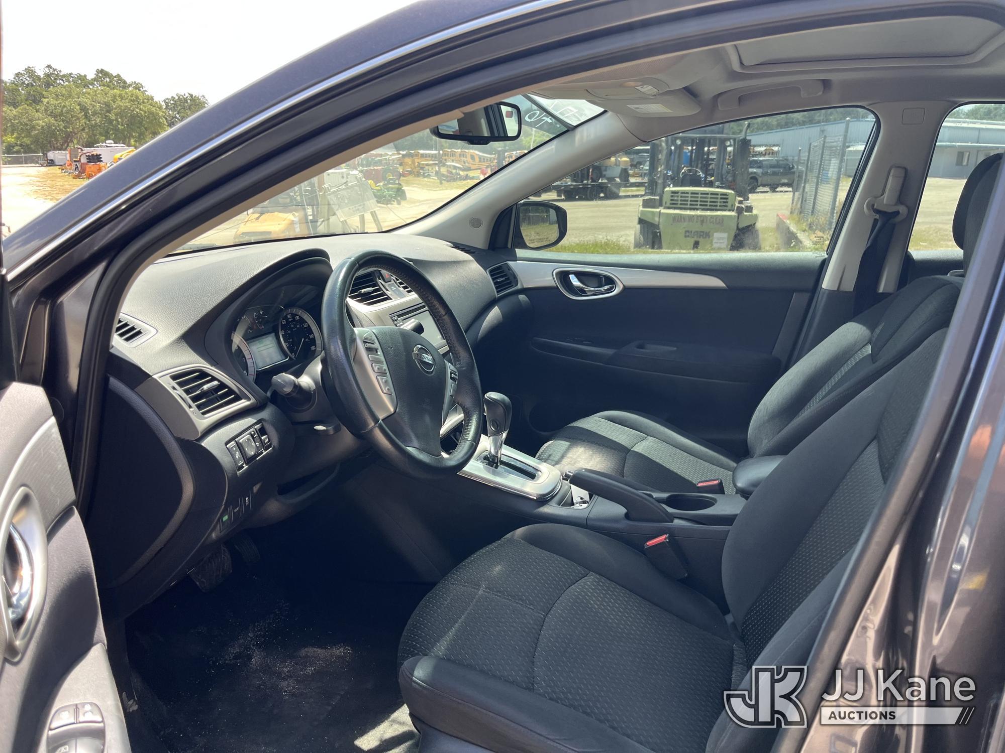 (Tampa, FL) 2013 Nissan Sentra 4-Door Sedan Runs & Moves) (Mold Smell Inside, Body Damage) (FL Resid