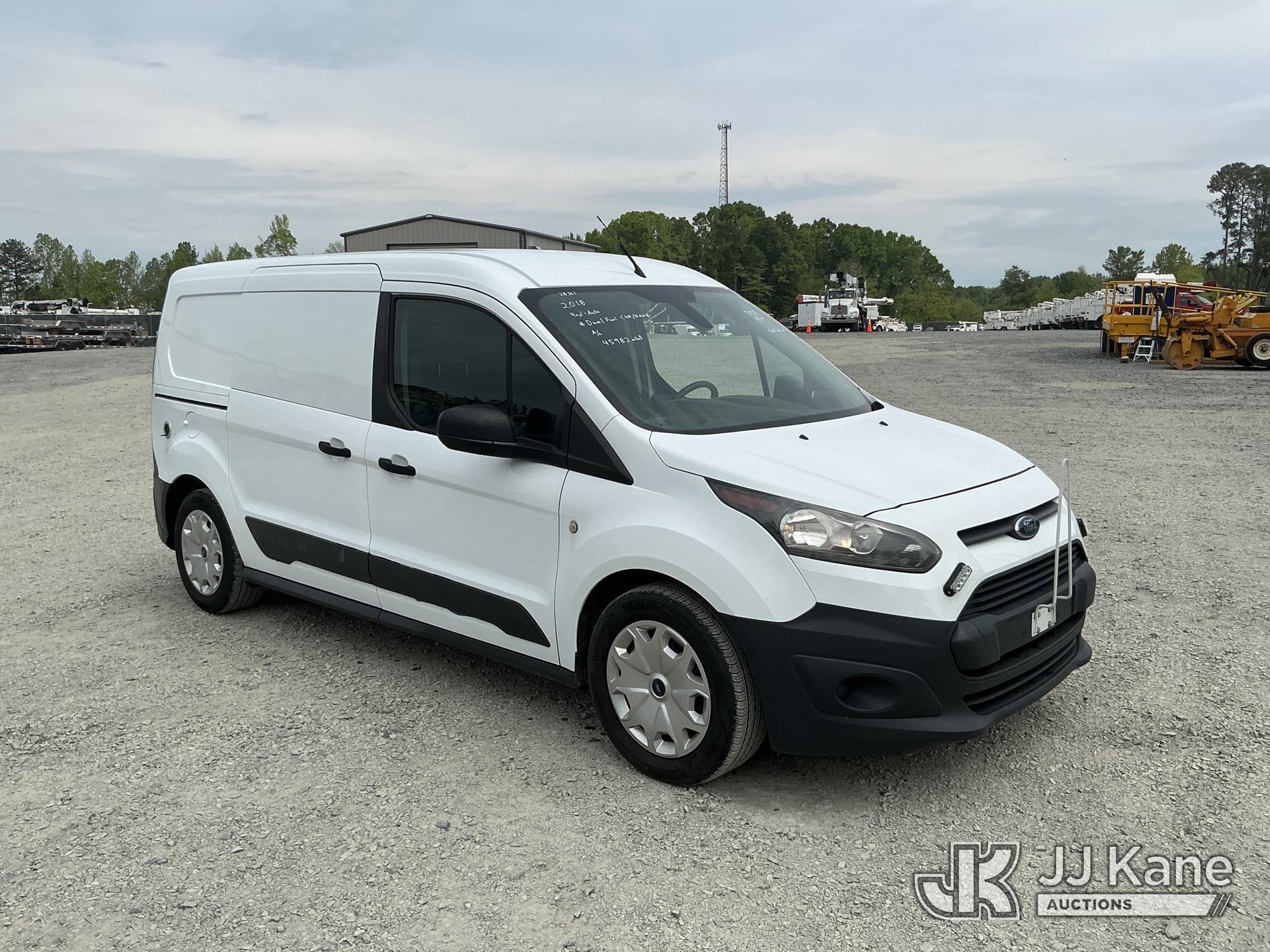(China Grove, NC) 2018 Ford TRANSIT CONNECT Mini Cargo Van Runs & Moves) (Check Engine Light On, Pai