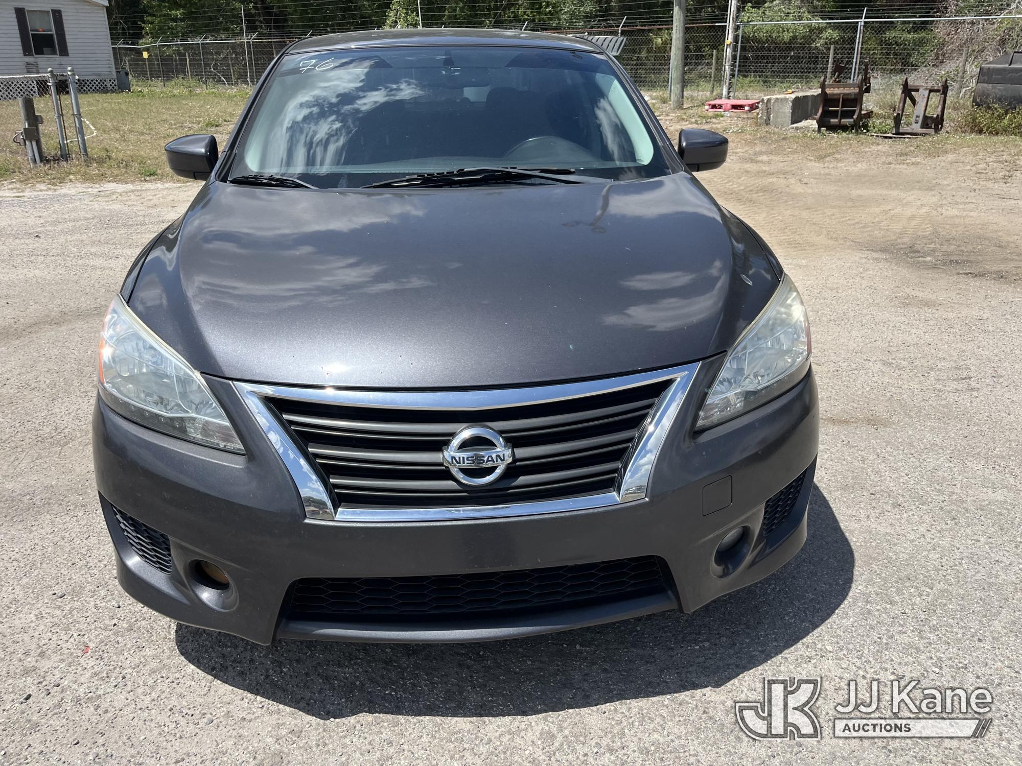 (Tampa, FL) 2013 Nissan Sentra 4-Door Sedan Runs & Moves) (Mold Smell Inside, Body Damage) (FL Resid