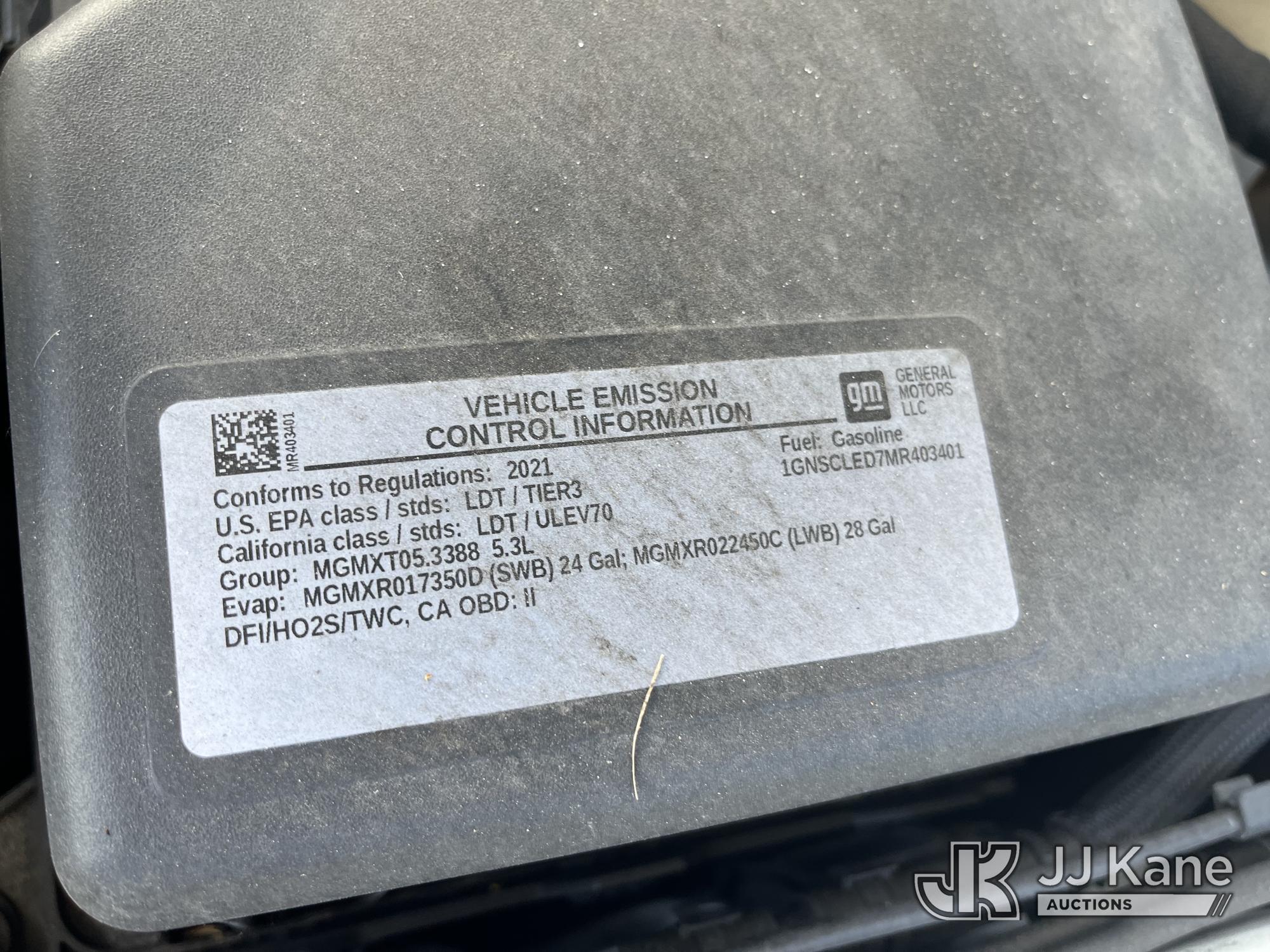 (Tampa, FL) 2021 Chevrolet Tahoe 4-Door Sport Utility Vehicle, Former Police Vehicle Hillsborough Co