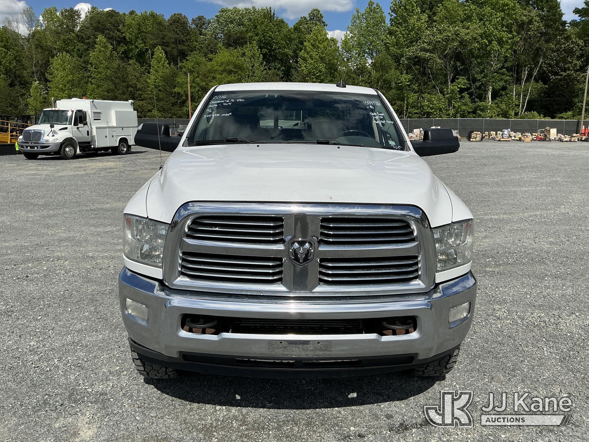 (China Grove, NC) 2016 RAM 2500 4x4 Crew-Cab Pickup Truck Runs & Moves) (Check Engine Light On, Body