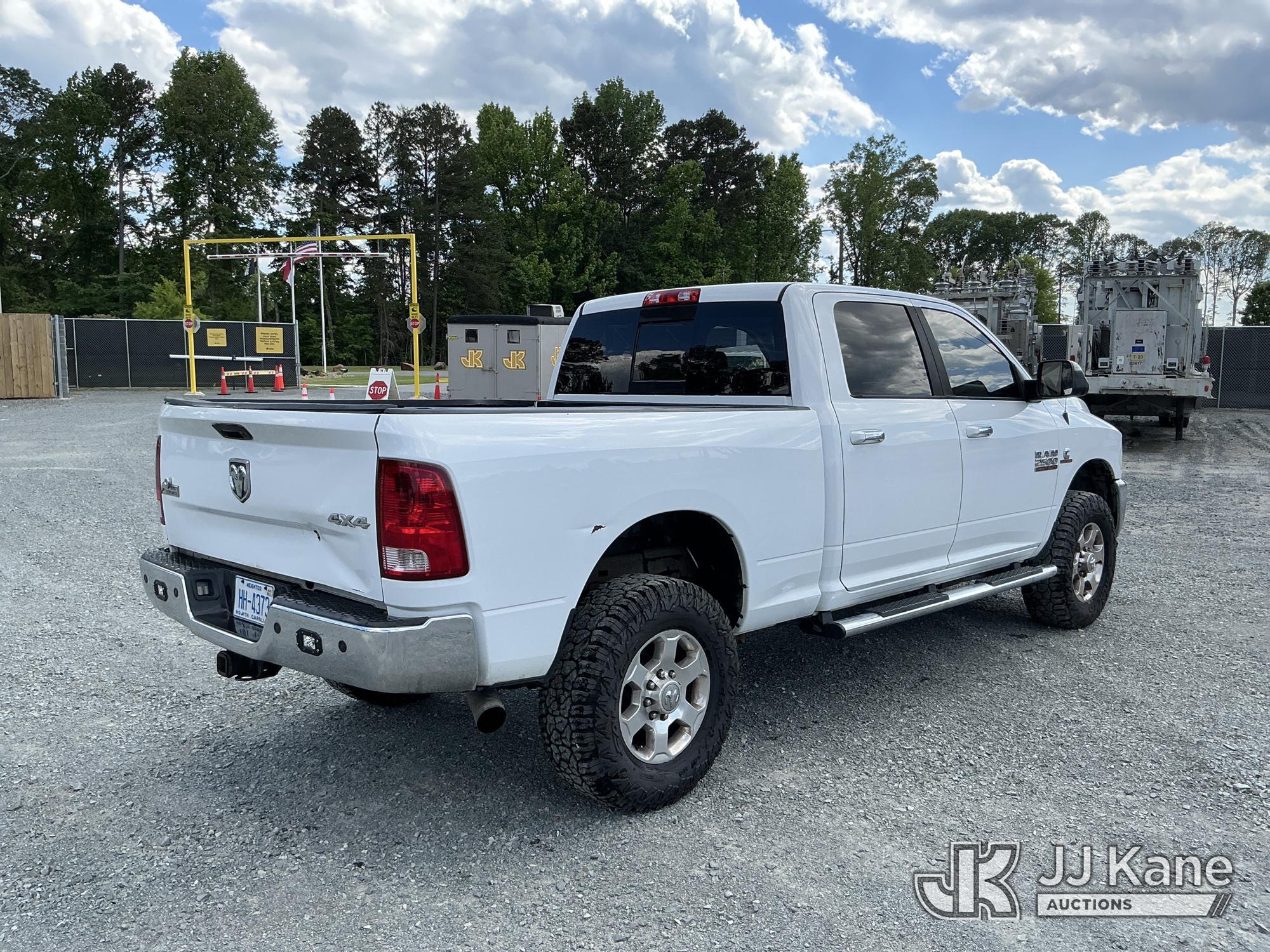 (China Grove, NC) 2016 RAM 2500 4x4 Crew-Cab Pickup Truck Runs & Moves) (Check Engine Light On, Body