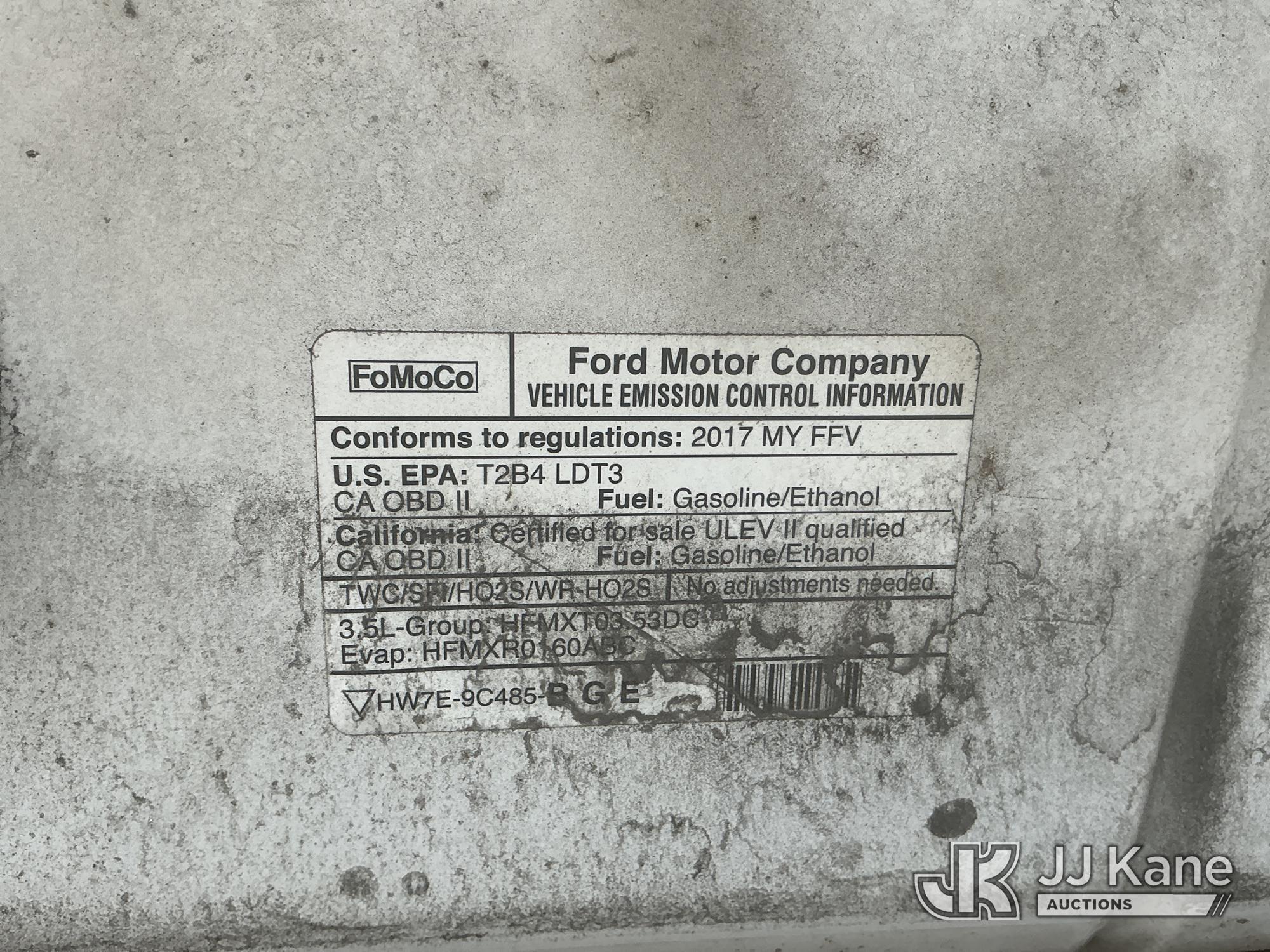 (Tampa, FL) 2017 Ford F150 4x4 Extended-Cab Pickup Truck Hillsborough County BOCC Unit)(Runs & Moves