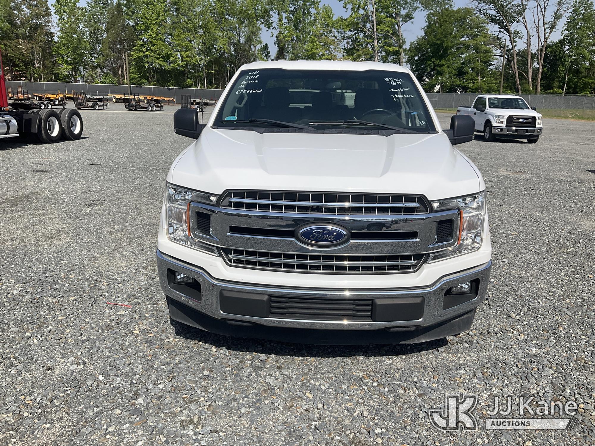 (China Grove, NC) 2018 Ford F150 Extended-Cab Pickup Truck Runs & Moves) (Jump To Start, Check Engin