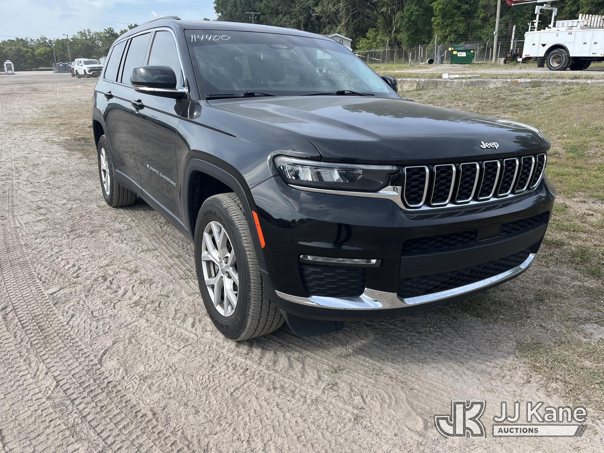 (Tampa, FL) 2021 Jeep Grand Cherokee 4x4 4-Door Sport Utility Vehicle, Former Police Vehicle Hillsbo