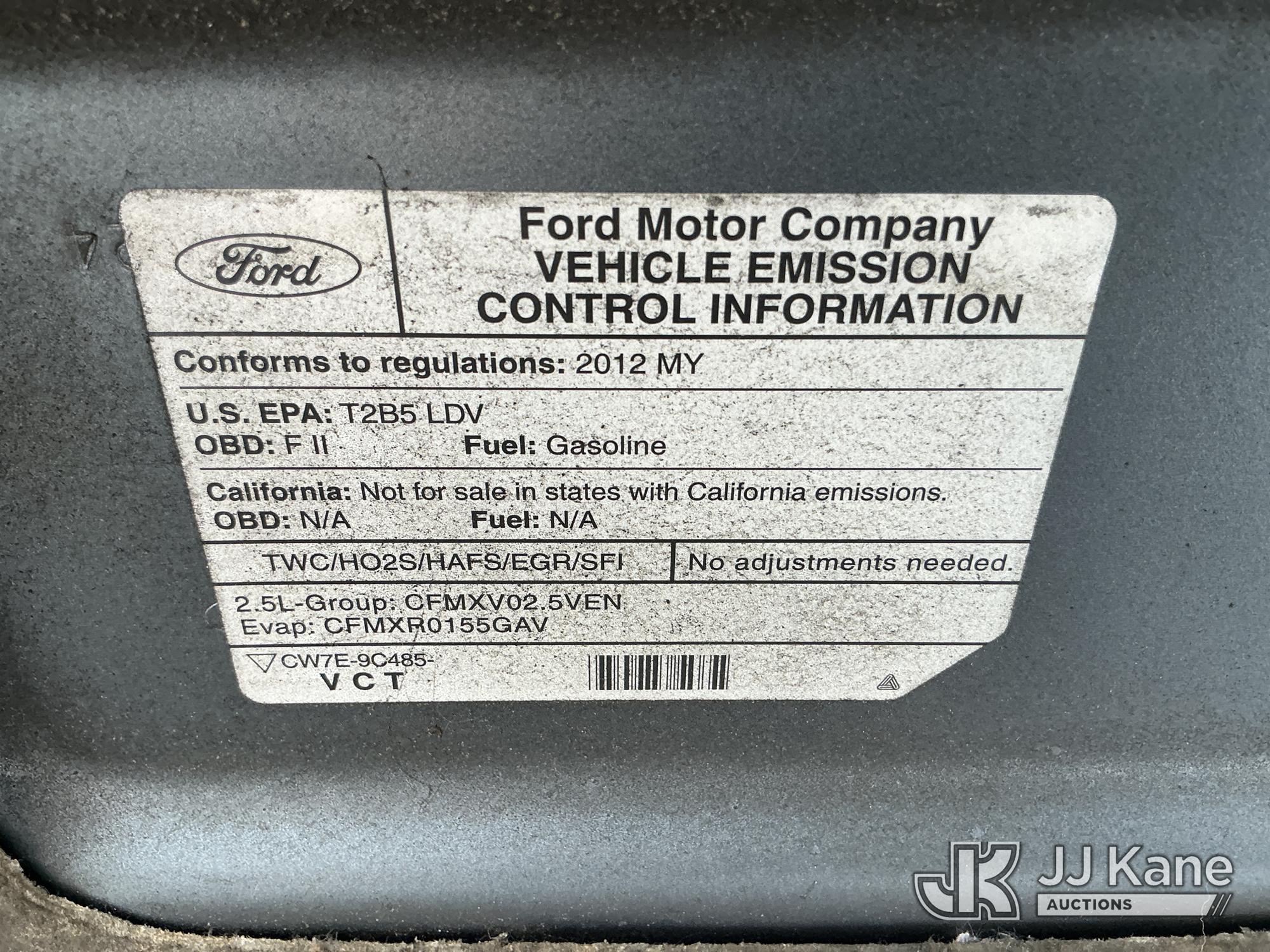 (China Grove, NC) 2012 Ford Fusion 4-Door Sedan Runs & Moves) (Paint Damage