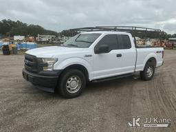 (Tampa, FL) 2017 Ford F150 4x4 Extended-Cab Pickup Truck Hillsborough County BOCC Unit)(Runs & Moves