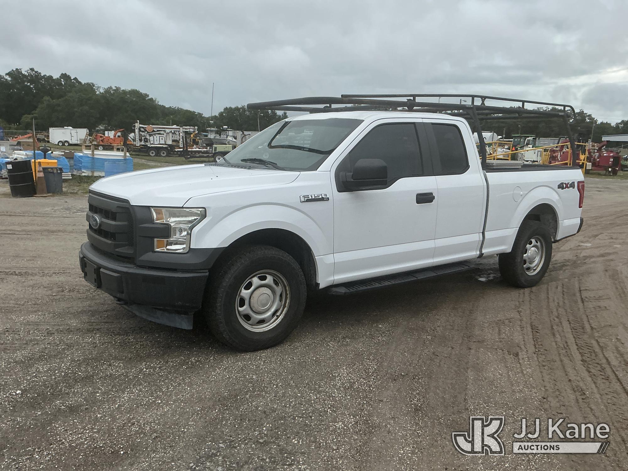 (Tampa, FL) 2017 Ford F150 4x4 Extended-Cab Pickup Truck Hillsborough County BOCC Unit)(Runs & Moves