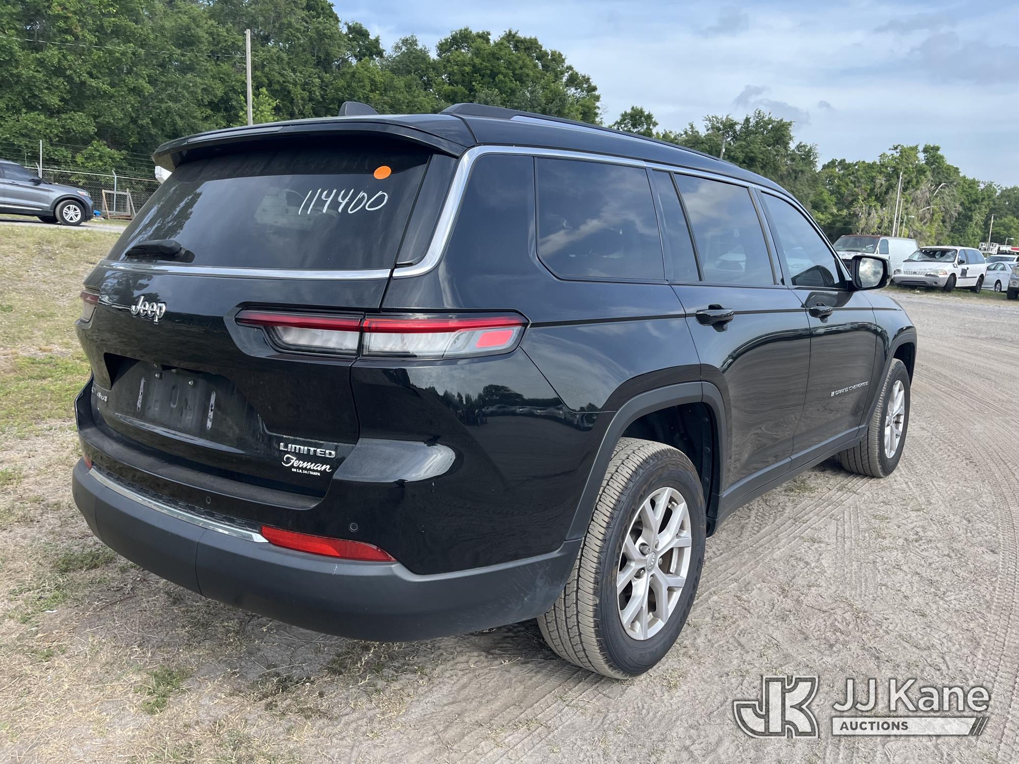 (Tampa, FL) 2021 Jeep Grand Cherokee 4x4 4-Door Sport Utility Vehicle, Former Police Vehicle Hillsbo