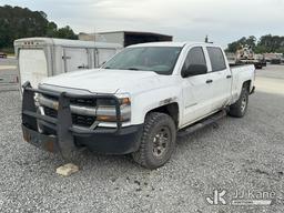 (Moncks Corner, SC) 2018 Chevrolet Silverado 1500 4x4 Crew-Cab Pickup Truck Not Running, Condition U