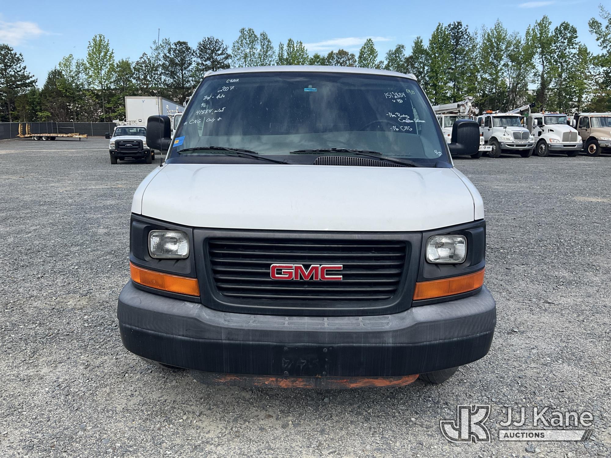 (China Grove, NC) 2007 GMC Savanna Extended Passenger Van Not Running, Condition Unknown, No CNG Fue