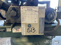 (West Palm Beach, FL) (1) Curtis Vertical Air Compressor (Used Used, (Seller States Unit Operates)