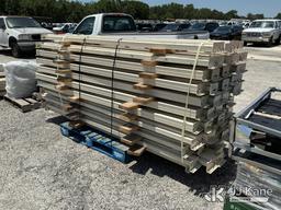 (Tampa, FL) Lot of (77) 99in Tear Drop Beams (Condition Unknown) (Used) NOTE: This unit is being sol