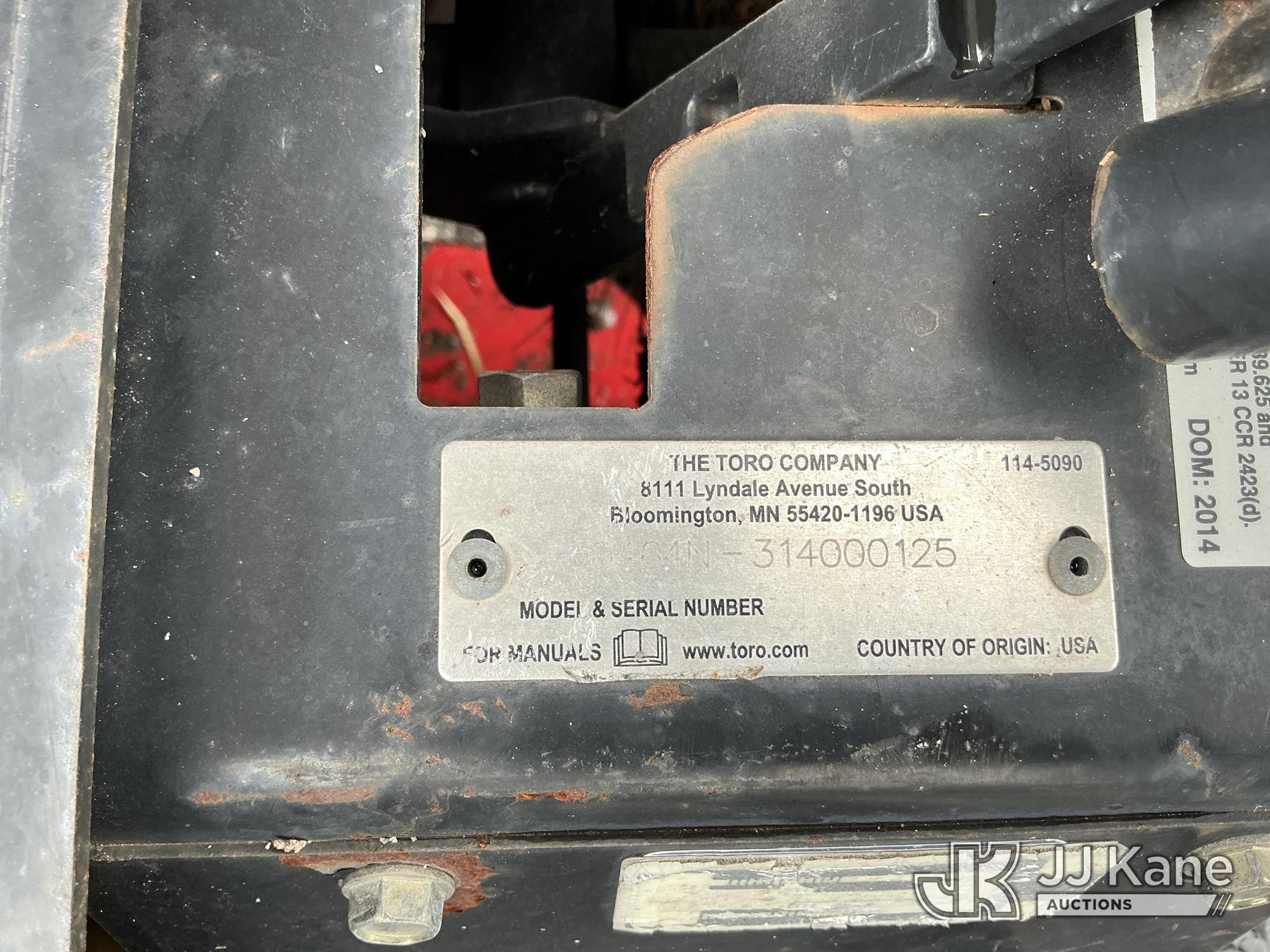 (Tampa, FL) 2014 Toro 7210 Mower Hillsborough County BOCC Unit)(Not Running, Condition Unknown) ( Bo