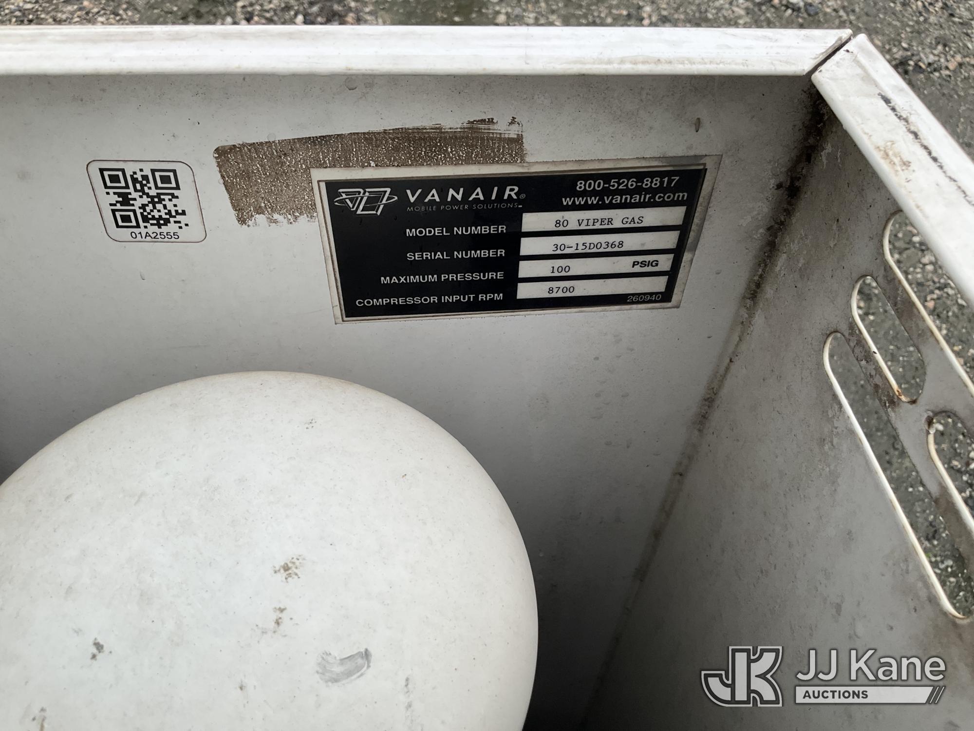(Chester, VA) 2015 Van Air Viper G80 Skid Mounted Air Compressor Not Running, Does Not Crank, Operat