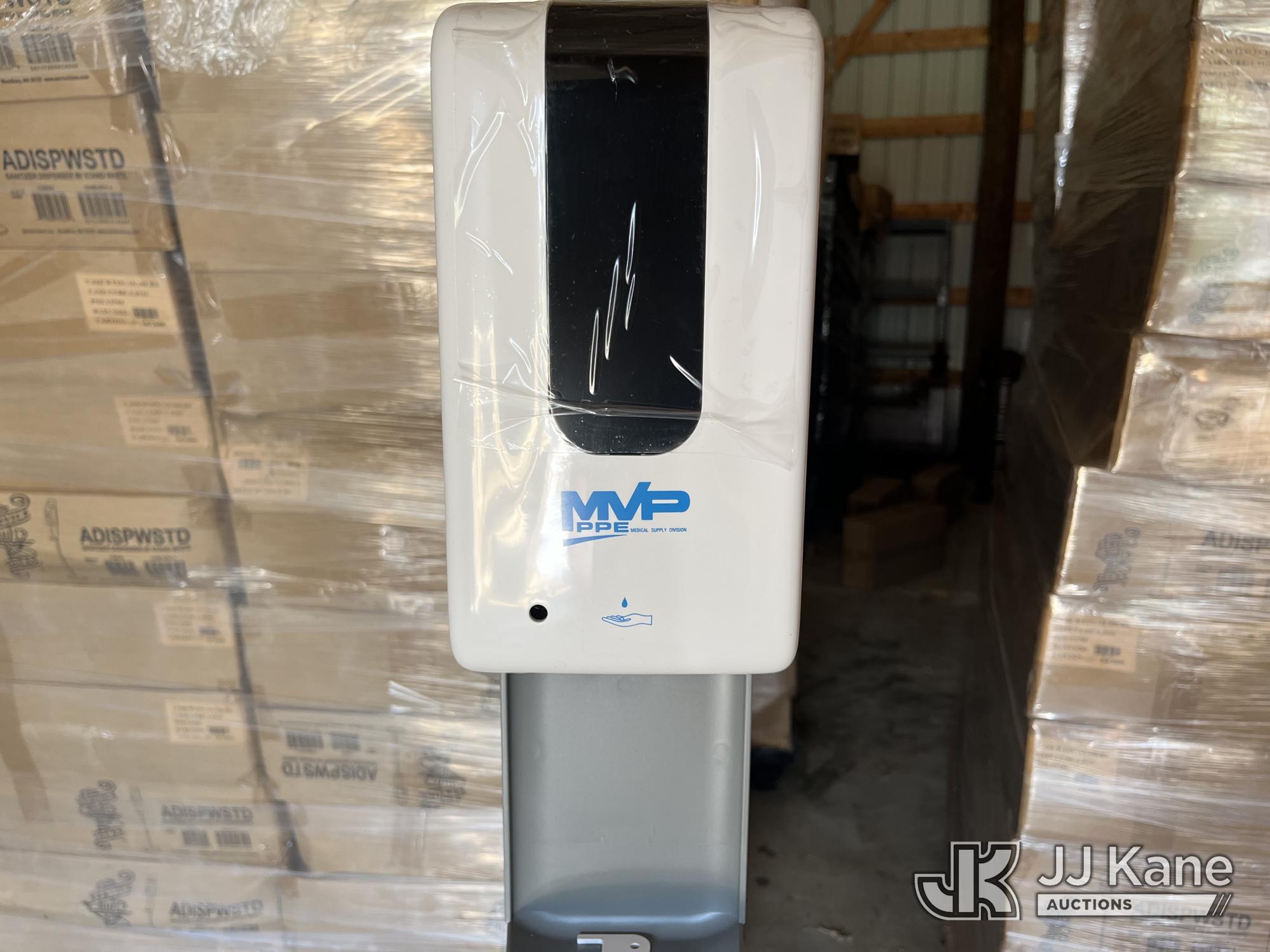 (Kodak, TN) MVP PPE SANISTAND01 Automatic Hand Sanitizer Dispenser w/ Drip Tray, Lot of 5 Working wi
