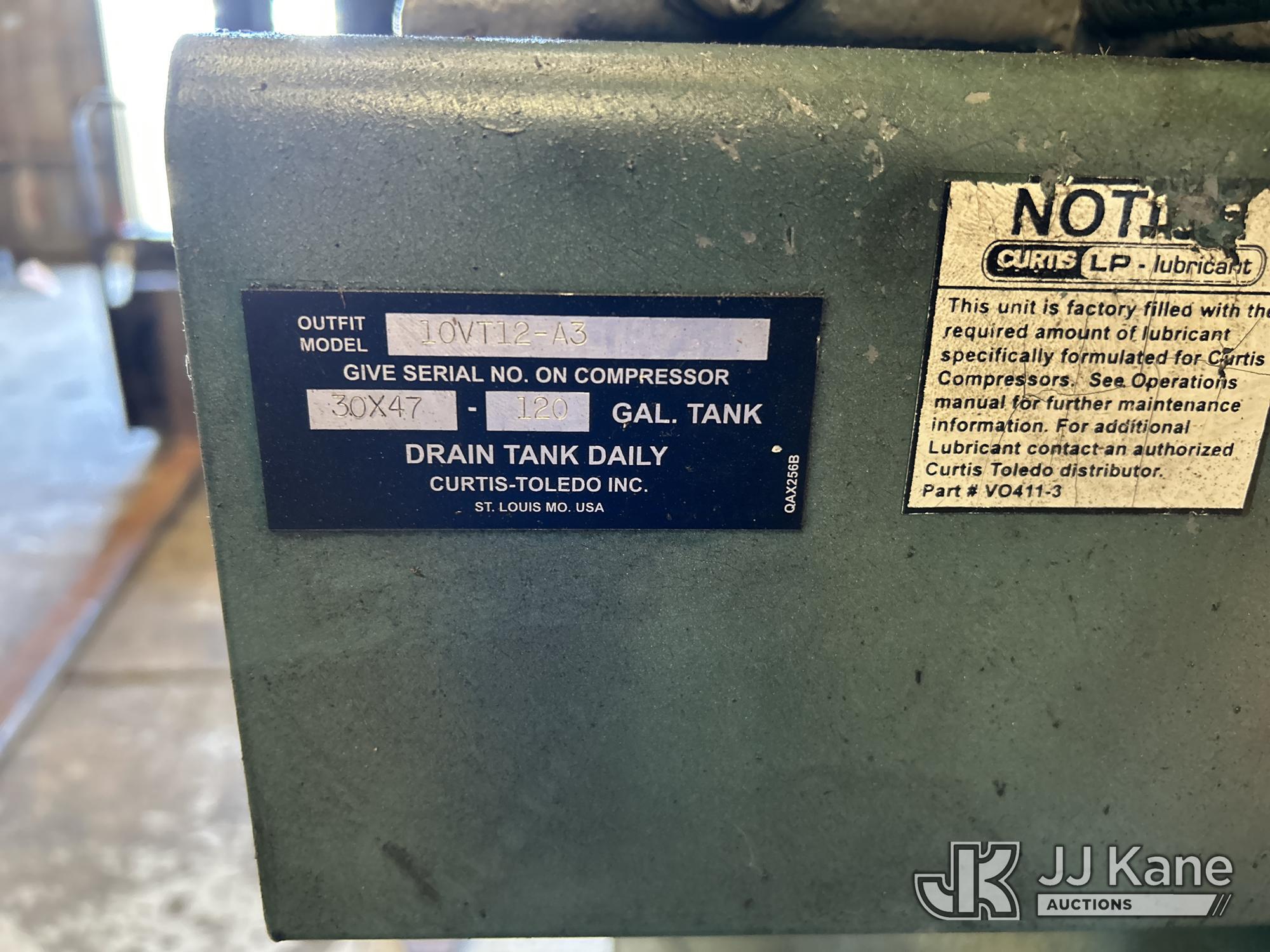 (West Palm Beach, FL) (1) Curtis Vertical Air Compressor (Used Used, (Seller States Unit Operates)