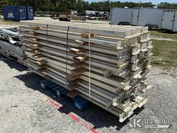 (Tampa, FL) Lot of (77) 99in Tear Drop Beams (Condition Unknown) (Used) NOTE: This unit is being sol