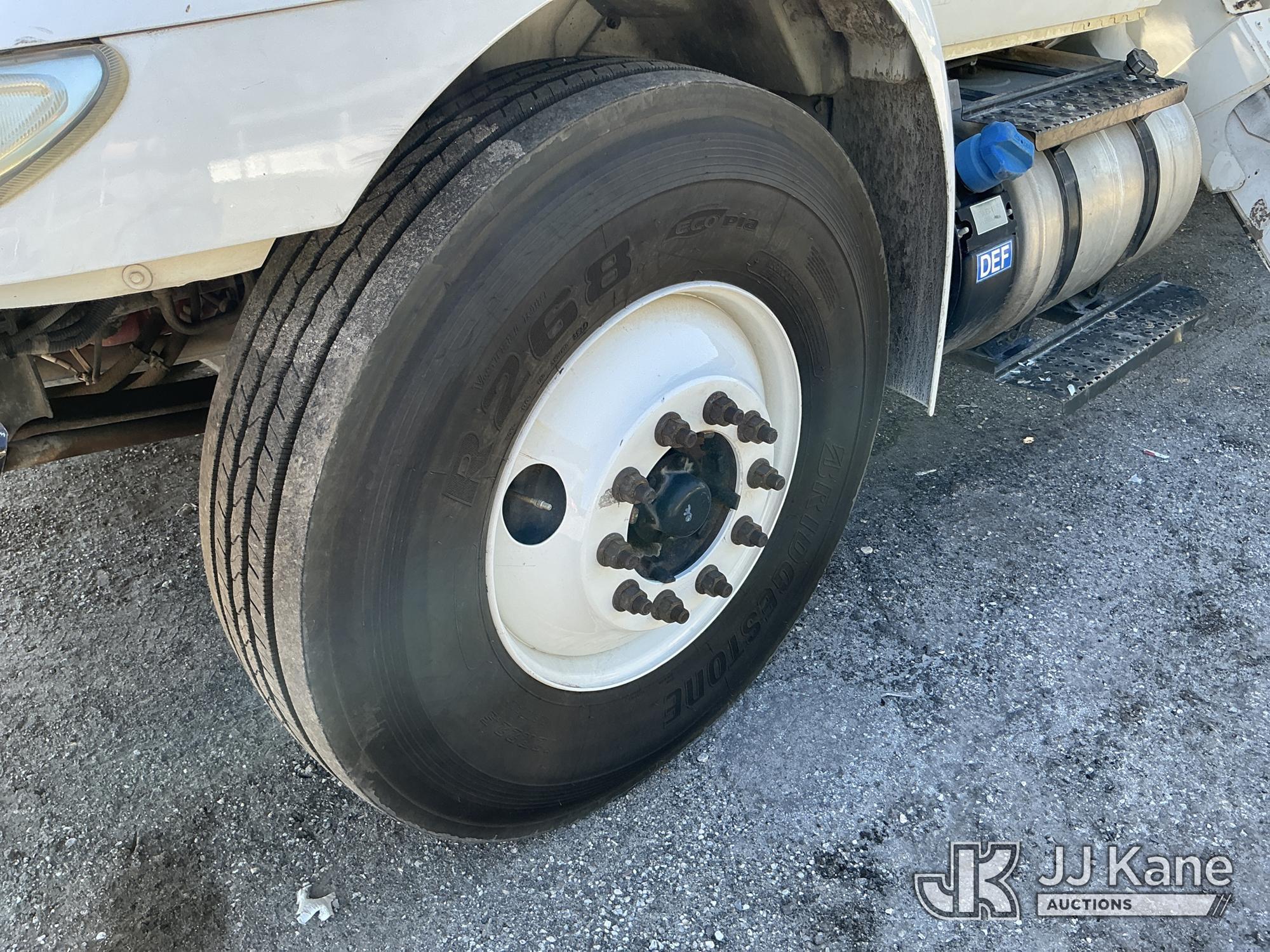(Tampa, FL) Altec DM47-TR, Digger Derrick rear mounted on 2017 International 4300 Utility Truck Runs