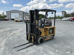 (China Grove, NC) Caterpillar 2EC18, 3,100# Solid Tired Forklift Duke Unit) (Runs, Moves & Operates