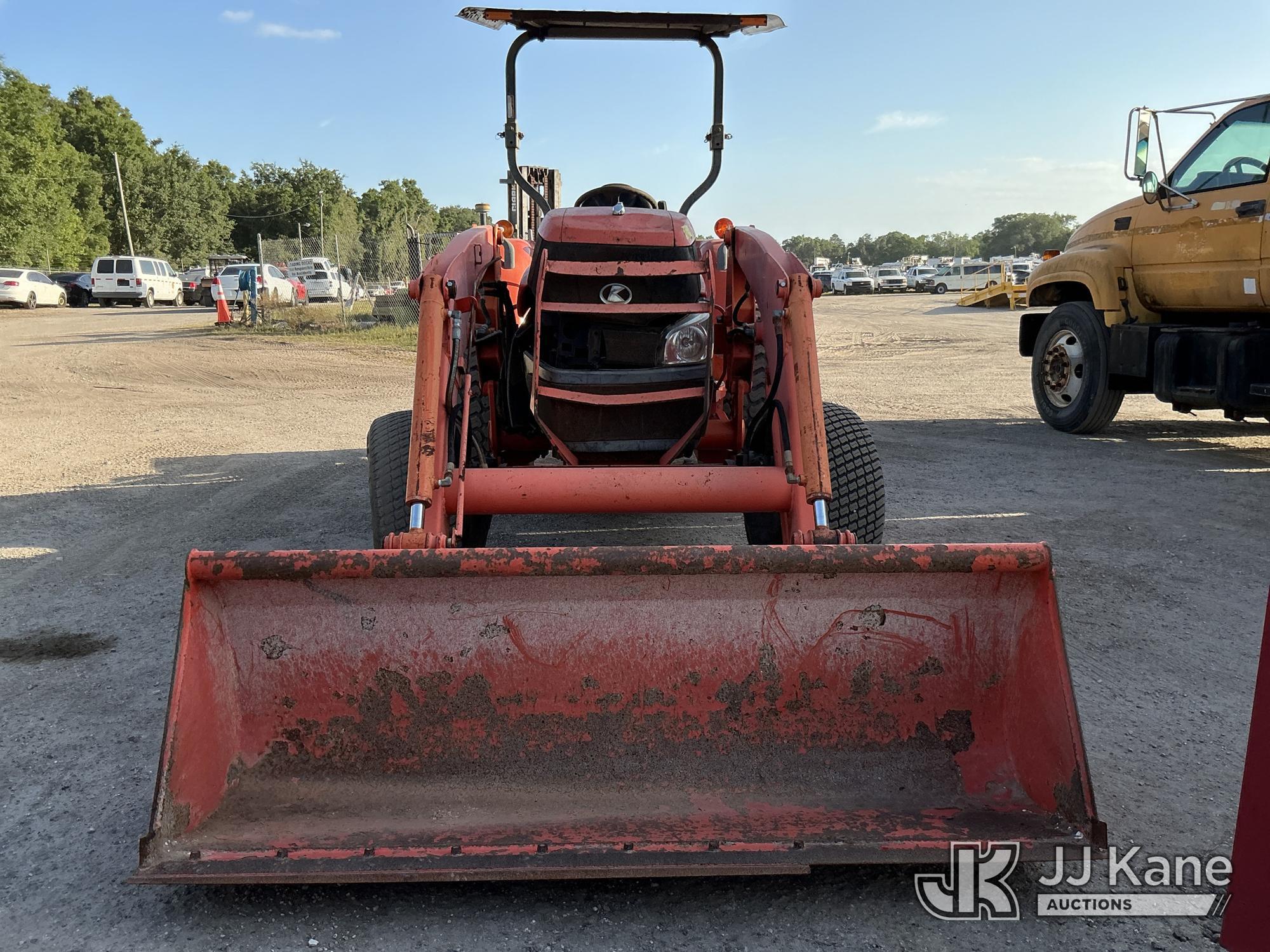 (Tampa, FL) 2008 Kubota L5740D Tractor Loader Manatee County BOCC Unit)(Runs, Moves & Operates) (Pai