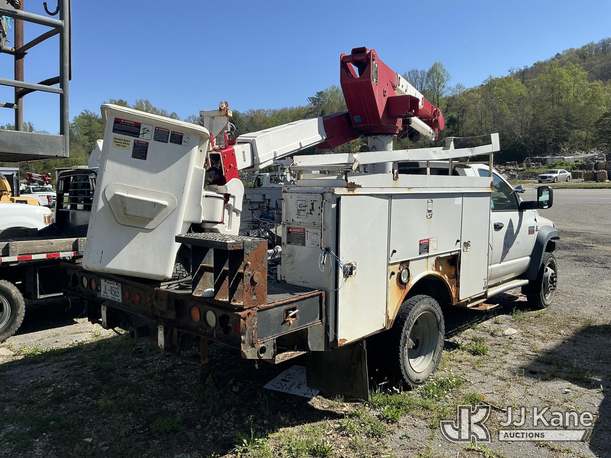 (Marion, NC) Altec AT37G, Articulating & Telescopic Bucket Truck mounted behind cab on 2008 RAM 5500