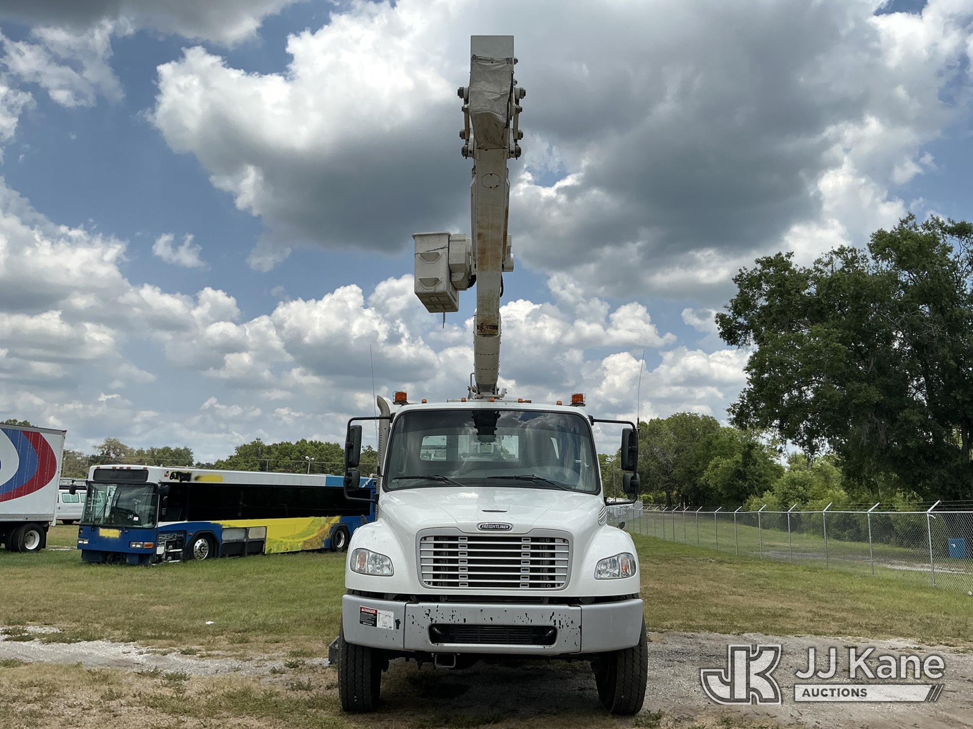 (Tampa, FL) HiRanger TC55-MH, Material Handling Bucket Truck rear mounted on 2019 Freightliner M2 10