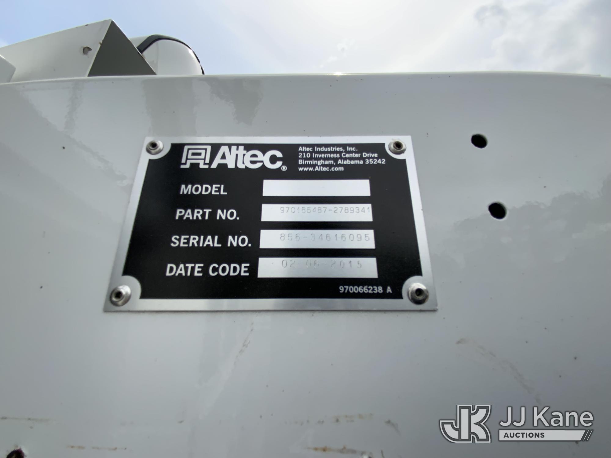 (Graysville, AL) Altec AM855, Over-Center Material Handling Bucket Truck rear mounted on 2015 Freigh