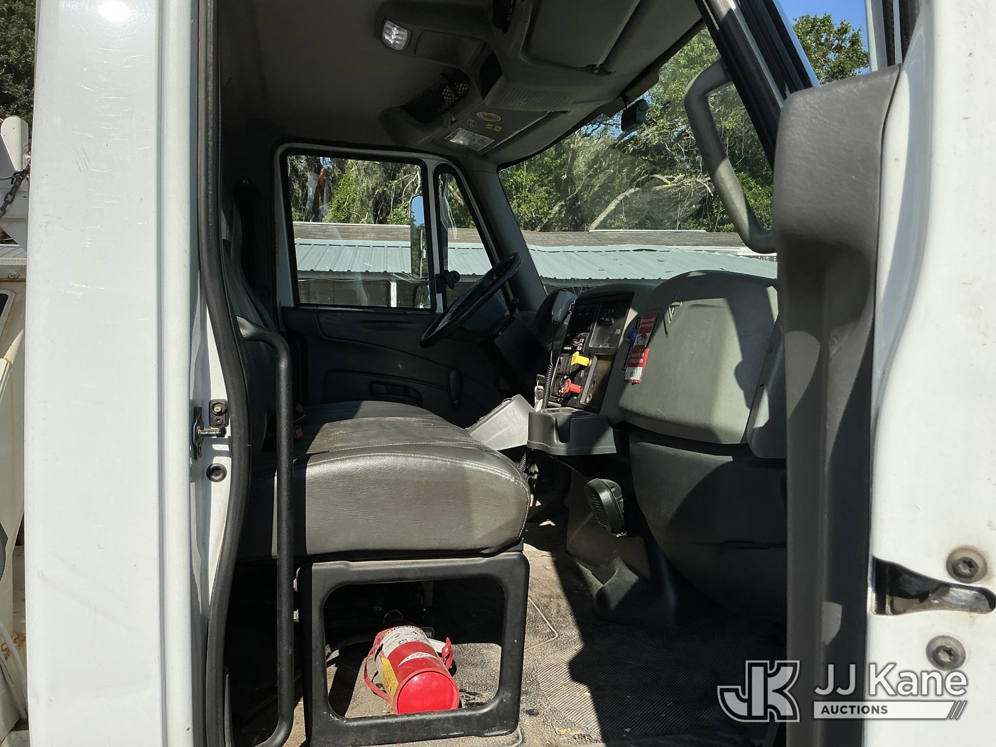 (Tampa, FL) Altec DM47-TR, Digger Derrick rear mounted on 2017 International 4300 Utility Truck Runs