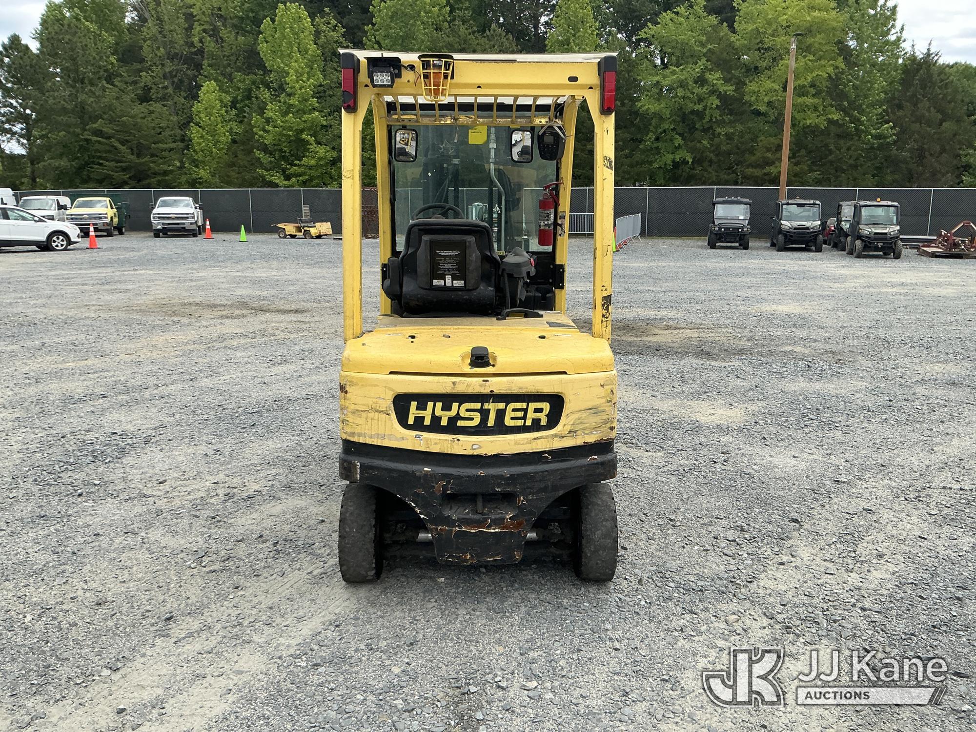 (China Grove, NC) Hyster J70XN-34, 6,850# Solid Tired Forklift Duke Unit) (Not Running, Conditions U